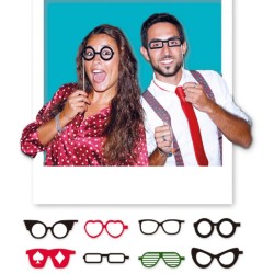 Photo Booth occhiali carta