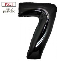 palloncino numerone 7 nero maxi