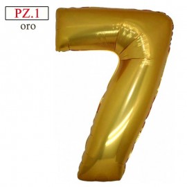 palloncino numerone 7 oro maxi