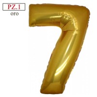 palloncino numerone 7 oro maxi