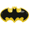 palloncino stemma Batman nero e giallo