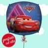 palloncino cars quadrato ad elio