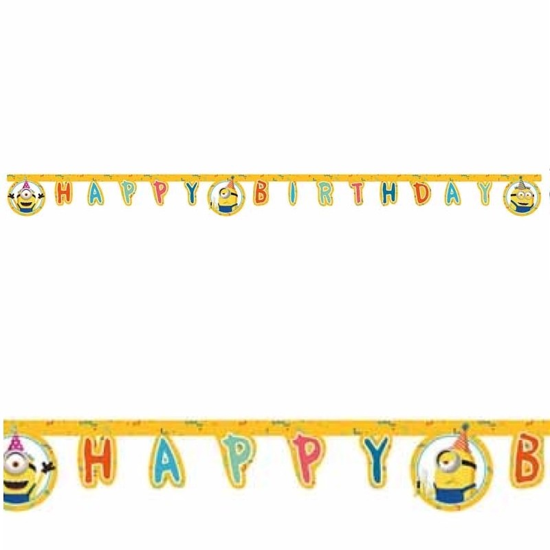 festone happy birthday minions