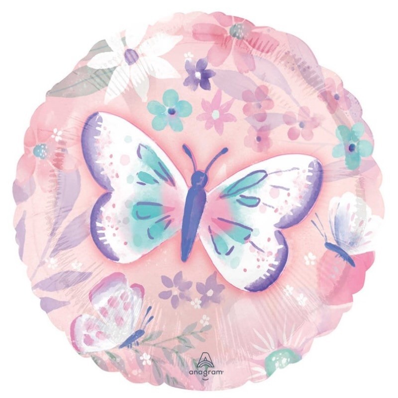 palloncino rotondo farfalla