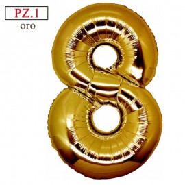 palloncino numerone 8 oro maxi