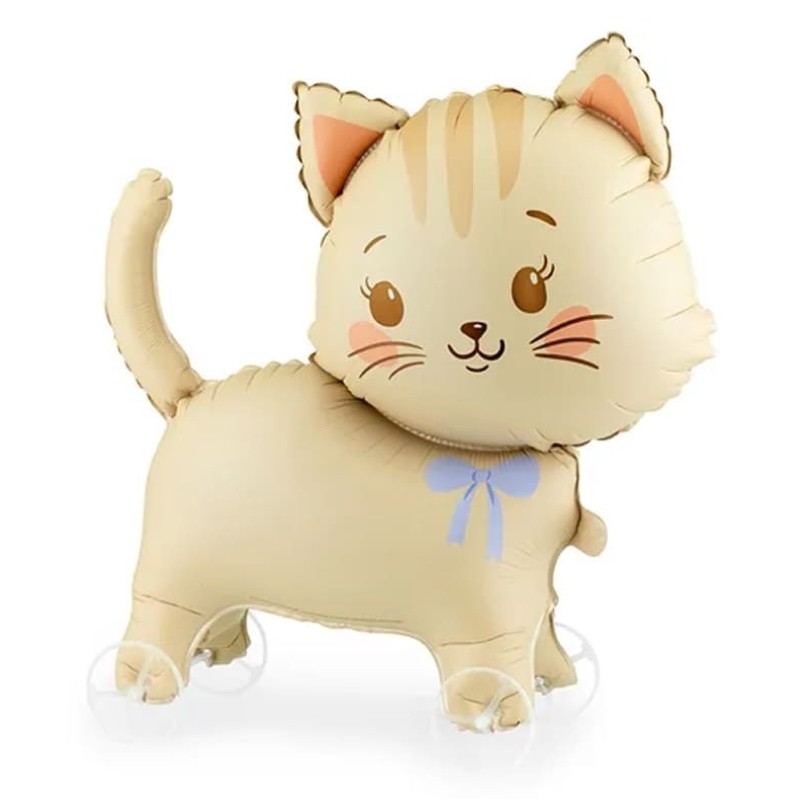 palloncino gatto su ruote