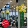 decoro per colonne fiore e frange