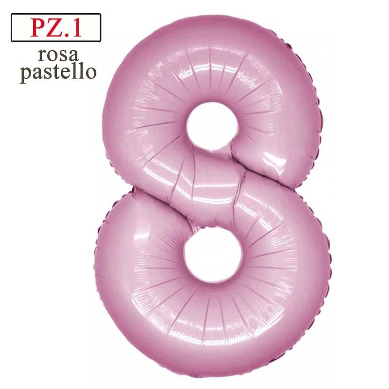 palloncino numerone 8 rosa maxi