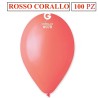 Palloncini Rosso Corallo Pastello 12 Pollici Cm.30 Pz.100