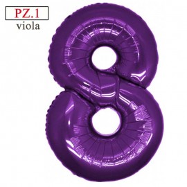 palloncino numerone 8 viola maxi