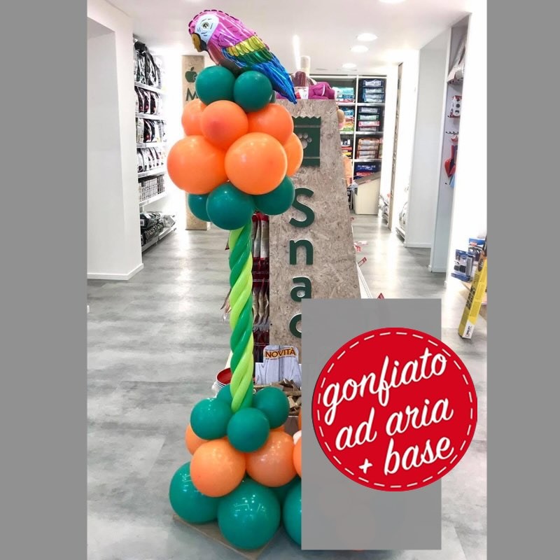 totem pappagallo palloncini