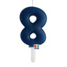 candela numero 7 blu scuro