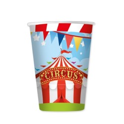 bicchieri circo cartoncino