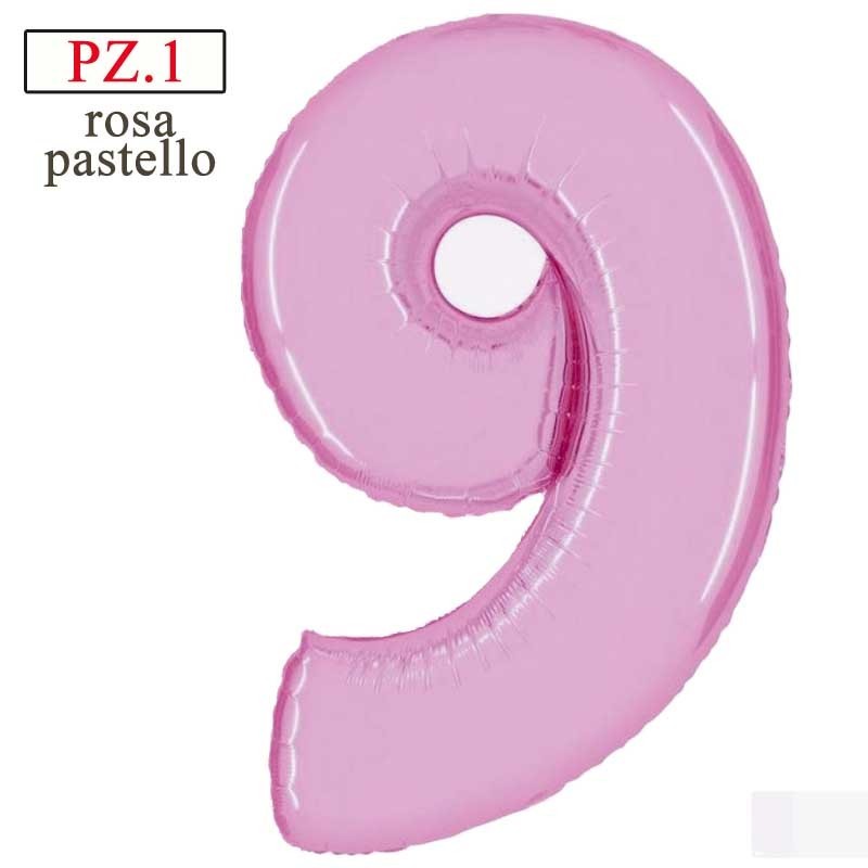 palloncino numerone 9 rosa maxi