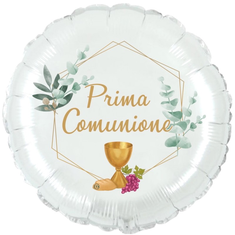 palloncino prima comunione verde oliva