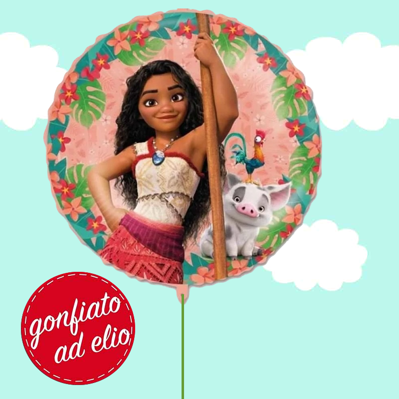 palloncino di Vaiana ad elio