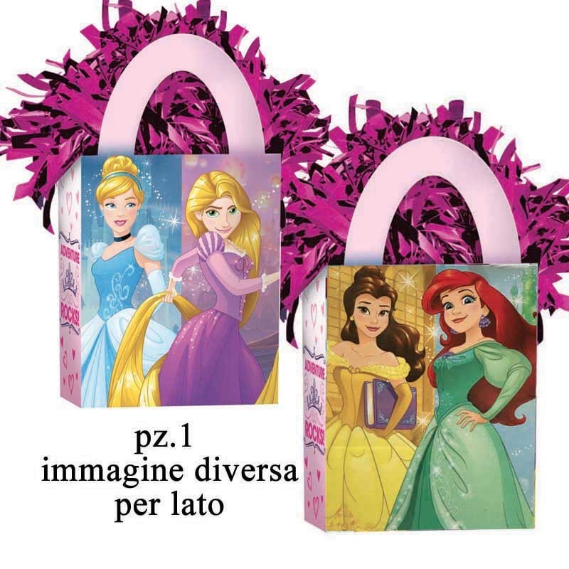pesetto palloncini elio Cenerentola Rapunzel Belle e Aurora