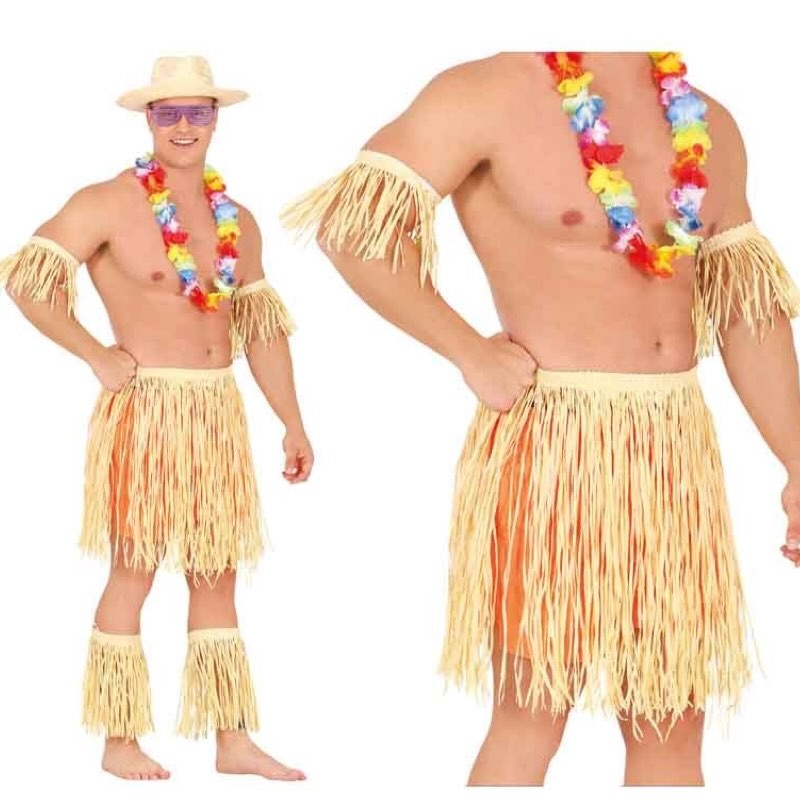 Set Hawaiana rafia Pz.1