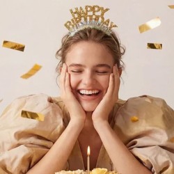 cerchietto scritta happy birthday