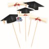 mini cake topper laurea 5 pz