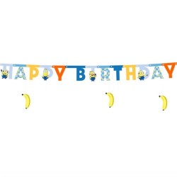 festone happy birthday minions illumination