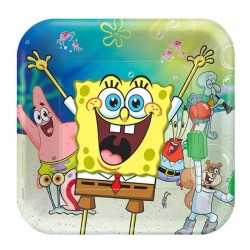 piatto spongebob quadrato pz8 cm23