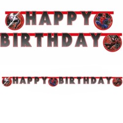 festone spider man happy birthday