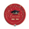 piatto laurea cm24 pz8