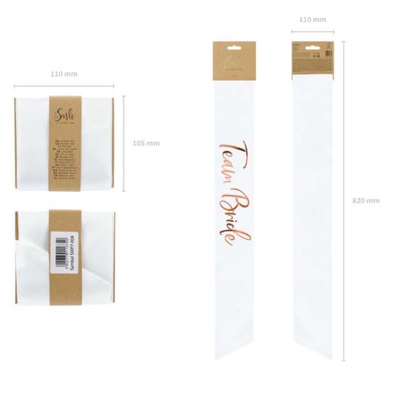 fascia bride to be rosa gold