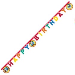festone Mickey Mouse happy birthday 2mt