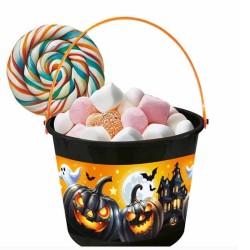 secchiello plastica porta caramelle halloween