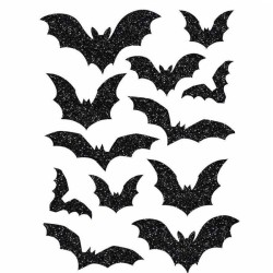 decoro parete pipistrelli adesivi