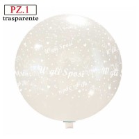 pallone w gli sposi trasparente da 70 cm