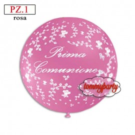 palloncino prima comunione rosa cm.55