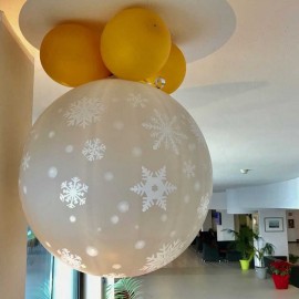 fiocchi di neve palloncino 32 pollici