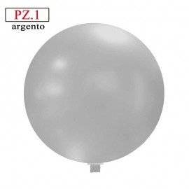 Pallone  cm. 60 argento metallizzato