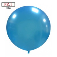 pallone cm.81 blu metallizzato