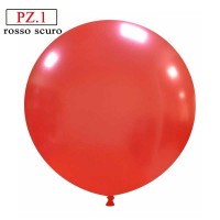 pallone cm.81 rosso metallizzato