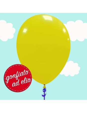 palloncino giallo pastello ad elio