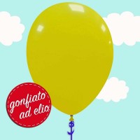 palloncino giallo scuro pastello ad elio