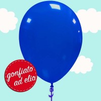 palloncino blu scuro pastello gonfiato ad elio