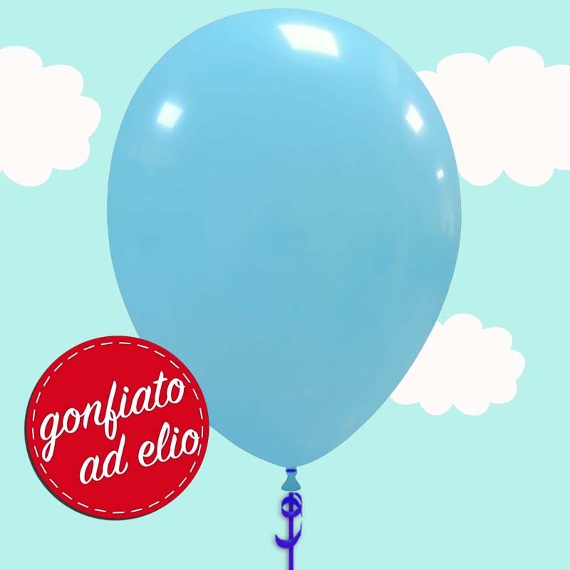 palloncino celeste pastello ad elio