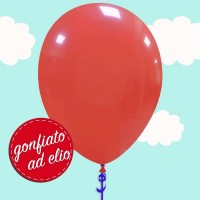 palloncino rosso gonfiato ad elio