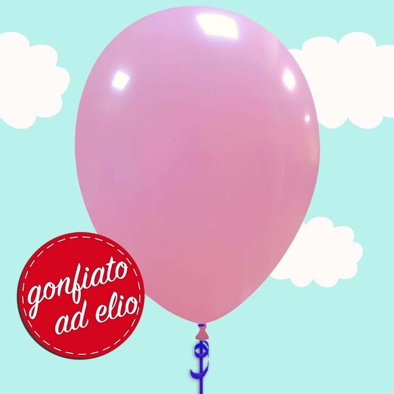 palloncino rosa pastello ad elio