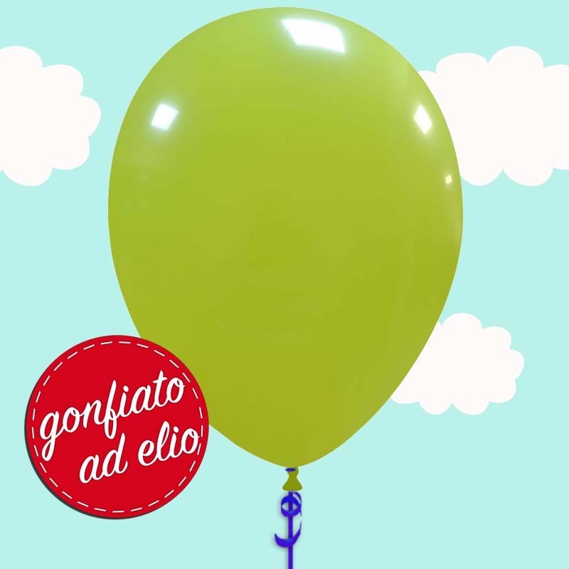 palloncino verde chiaro ad elio