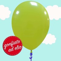 palloncino verde chiaro ad elio